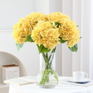 Factory wholesale <b>artificial</b> <b>hydrangea</b> 6-fork fake <b>hydrangea</b> wedding and birthday party decorations look real fake flowers - Product Image 2