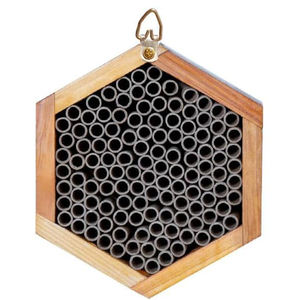 Maison d'abeilles, ruche d'abeilles en bois naturel faite à la main enduite de cire pour l'eau - Product Image 2