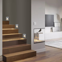 Lumière d'angle encastrée en aluminium IP65 pour extérieur, 86 unités, pour escaliers, couloirs, allées, avec détection de présence humaine, LED, 3000K-6000K