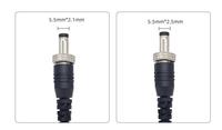 Vis de verrouillage durable Prise d'alimentation CC mâle à femelle Adaptateur DC 5521 DC 5525 Connecteur d'alimentation mâle avec vis