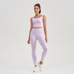 <span class=keywords><strong>Pantalones</strong></span> de yoga para mujeres sin líneas incómodas, cintura alta, levantamiento de cadera, compresión abdominal, secado rápido, alta elasticidad, desnudo - Product Image 4