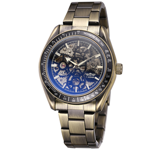 Reloj de Pulsera para Hombre Winner 8152, Marca de Lujo, Acero Inoxidable, Diseño Esqueleto, Mecánico Automático, Montre Homme - Product Image 6