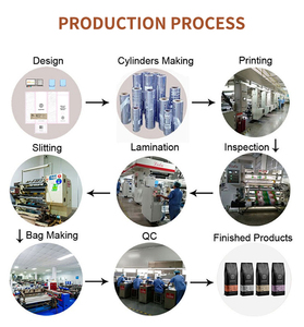 Sacchetti per Caffè Stampati con Valvola Degassificante e Chiusura a Zip, 250 <span class=keywords><strong>Grammi</strong></span>, Formato 4x6 per Caffè, Gelatine e Snack - Product Image 5