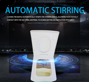 Toilette domestique à bas prix pour 3-5 personnes, toilette intelligente biodégradable - Product Image 2