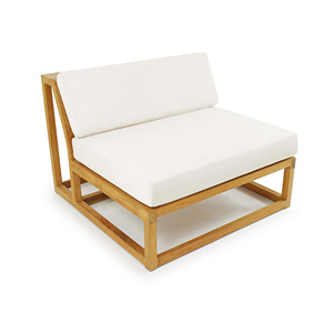 Juego de Sofás Modulares para Exteriores de Madera de Teca con Cojines para Patio y Jardín - <span class=keywords><strong>Atha</strong></span> - Product Image 4