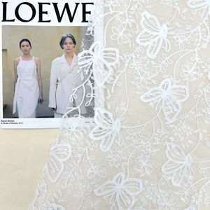 Encaje Bordado Floral 3D en Espiral con Lentejuelas, Hilo <span class=keywords><strong>de</strong></span> Algodón Premium para Vestidos <span class=keywords><strong>de</strong></span> Novia y <span class=keywords><strong>de</strong></span> Noche, Venta al Por Mayor - Product Image 4