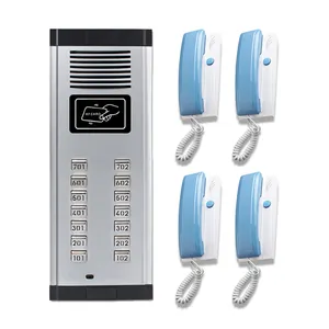 Système d'interphone à 2 fils Téléphone de porte audio pour les bâtiments hauts multi-appartements