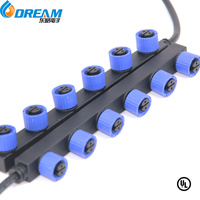 DREAM M15 F Type IP68 Répartiteur de courant étanche 1 vers 2/3 voies pour éclairage public LED, lumières de Noël extérieures