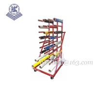 Support de Rangement pour Rouleaux de Vinyle Métallique en Gros d'Usine, Présentoir sur Pied Personnalisé pour Magasin de Détail
