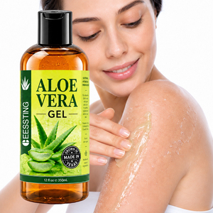 Gel apaisant naturel aux herbes avec logo personnalisé, hydratant en profondeur, rafraîchissant, soin après-soleil, fabriqué en Corée, soin de la peau bio, gel d'aloe vera - Product Image 1