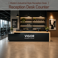 Bureau de réception moderne minimaliste en bois écologique multifonctionnel pour hôtels, magasins, bureaux - Mobilier commercial