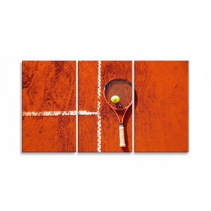 Art sur toile inspirant : Design de tennis motivant imprimé pour les joueurs, LOT DE 3 TOILES - Product Image 2