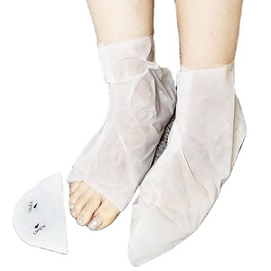 Masque chaussettes exfoliantes pour les <span class=keywords><strong>pieds</strong></span> à étiquette privée, végétalien, biologique, à bout détachable, à l'acide hyaluronique et à l'aloe vera, blanchissant, hydratant, OEM - Product Image 1
