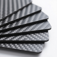 Cadre/pièces en carbone pour drone et UAV RC découpés par CNC, tissage uni et sergé, feuille de fibre de carbone 3k, surface brillante/mate, noir