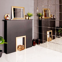 Miroir mural décoratif de haute qualité, design élégant, miroir en forme de diamant