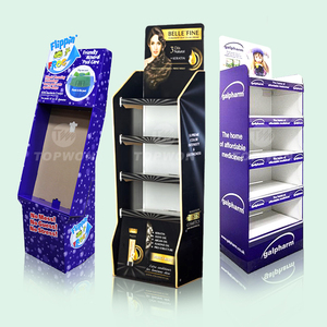 Custom Retail <strong>Paper</strong> <strong>Display</strong> Racks Promotion Free Standing Pos Floor <strong>Corrugated</strong> Stand Pop Cardboard <strong>Display</strong> - Product Image 4