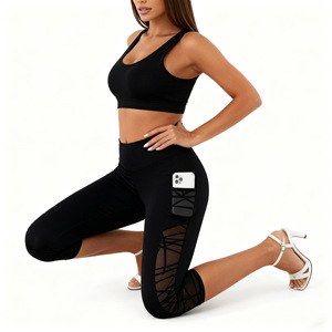 Best Selling High Quality Animal Print Fitness Yoga Tights Mesh High Waist Cropped Seamless <b>Leggings</b> <b>with</b> <b>Pocket</b> for Women - Product Image 6