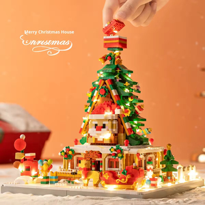 Set di Micro Blocchi da Costruzione Albero di Natale e Modello di Architettura Moderna Giocattolo Educativo Fai-da-Te per Tutte le Età Compatibile <span class=keywords><strong>con</strong></span> <span class=keywords><strong>Lego</strong></span> - Product Image 2