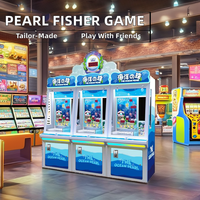 Mini machine de jeu de course d'arcade à pièces Pearl Fisher Ball Pusher pour centres de jeux et machines à griffes