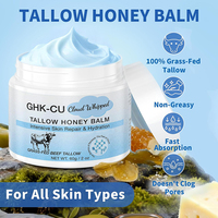 Baume Hydratant Visage et Corps au Suif de Bœuf 100% Nourri à l'Herbe OEM, Réparation Intensive de la Peau, GHK-Cu, Fouetté au Miel