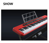 BD Music 61-Key Portable Plastic Electronic Keyboard Piano for Children's Early Education