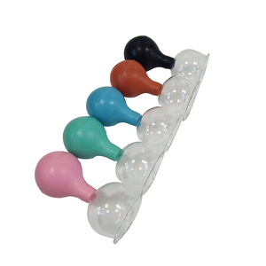 Pot de ventouses sous vide <span class=keywords><strong>en</strong></span> <span class=keywords><strong>verre</strong></span> de haute qualité avec 5 tasses ensemble de ventouses sous vide pour corps chinois avec boule <span class=keywords><strong>en</strong></span> caoutchouc - Product Image 3