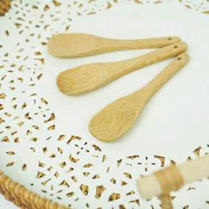 Cuchara de Bambú Mini para Mermelada y Miel, Personalizable, Ecológica, Desechable, para Helado, Dos Piezas por Juego, Venta Caliente, Directo de Fábrica - Product Image 3