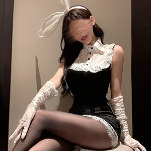 No te pierdas la noche, conjunto de lencería sexy, falda ajustada de encaje puro, uniforme sexy de conejita, tentación para busto pequeño, sin costuras. - Product Image 1