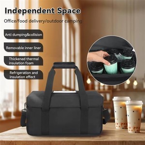 Bolsa Térmica Portátil de Poliéster OEM, Reutilizable, para Bebidas y Tazas de Café, 15L, para Viajes y Entregas - Product Image 4