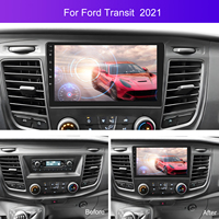 Autoradio Android Podofo 10 pouces 2+32G pour Ford Transit 2021, CarPlay sans fil et Android Auto, GPS WIFI, OEM/ODM, vente en gros