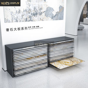 نظام رفوف عرض معدنية حديثة قابلة للتخصيص، قائمة بذاتها، صديقة للبيئة، خفيفة الوزن لعرض البلاط والعطور - Product Image 2