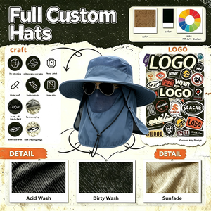 Chapeau <span class=keywords><strong>de</strong></span> soleil rayé polyvalent pour <span class=keywords><strong>homme</strong></span> – Idéal pour l'été, la randonnée, la pêche – Imperméable, séchage rapide, respirant, coupe-vent – Vente transfrontalière - Product Image 6