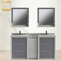 Mueble de Almacenamiento para Clínica Estética, Salón de Belleza y Spa con Lavabo, Madera Clara, Toallero Resistente para Taller o Almacén