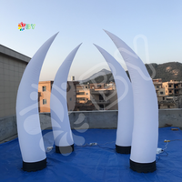 Tour gonflable à éclairage Led avec cône lumineux de couleur changeante 2M pour la décoration de fête de mariage