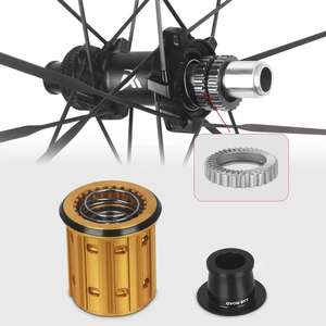 Jeu de roues de route 700C à frein à disque avant et arrière, jantes en fibre de carbone, moyeu à dégagement rapide, <span class=keywords><strong>axe</strong></span> à tirage direct, blocage central pour vélo - Product Image 3