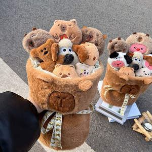 Bouquets de points <span class=keywords><strong>moins</strong></span> chers Cadeau de Saint-Valentin de Noël Bouquet de jouets en peluche Capybara - Product Image 4