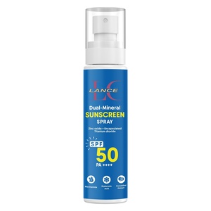 Protector Solar Mineral Dual Vegano <span class=keywords><strong>Lance</strong></span> OEM/ODM en Aerosol, SPF 50 PA++++, Probado In Vitro, Protección de Amplio Espectro, Absorción Rápida - Product Image 1