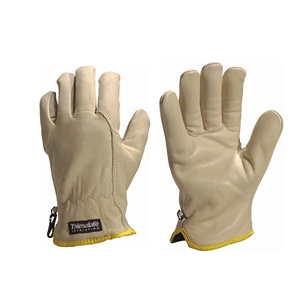 Guantes de Conducción PK 2025, Nuevo Modelo, Cuero Granulado sin Forro, Ribete Amarillo, Seguridad, Anti-Impactos - Product Image 2