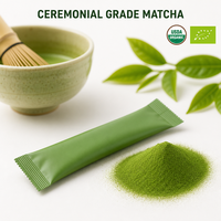 Poudre de thé vert matcha de qualité cérémonielle, certifiée biologique USDA EU, HALAL, ISO, 500-1500 mesh, poudre fine pour cérémonie du thé