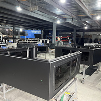 Volet roulant électrique avec auvent à double compartiment latéral pour Toyota Tundra 2014-2021 en alliage d'aluminium, ajustement usine