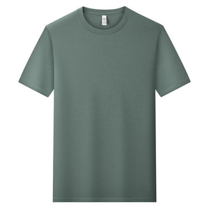 Camiseta de Manga Corta con Cuello Redondo, Ajustada, de Color Sólido, Hecha a Medida, de Fibra de Poliéster, Delgada, Informal, para Trabajo - Product Image 1