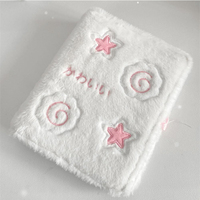 V044 Anpassen Plüsch Photo card Binder Hüllen Buch Cute Star Photo card Holder A5 Binder 6 Ring Instax Cartoon Photo card Album