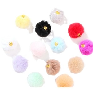 Pompon en fausse fourrure de lapin 20 mm, accessoires de bijoux DIY pour boucles d'oreilles, colliers, fournitures artisanales - Product Image 5