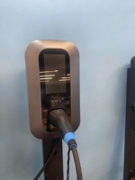 Nouvelle borne de recharge murale pour véhicules électriques de type 2, norme européenne, 11 kW, écran tactile Android 7 pouces, WiFi, câble de 5 m, certifiée CE, utilisation domestique et commerciale