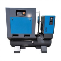 Compresseur d'air lubrifié 4-en-1 compact de 7,5-22 kW, 8-16 bars, avec moteur pour découpe laser et réparation automobile