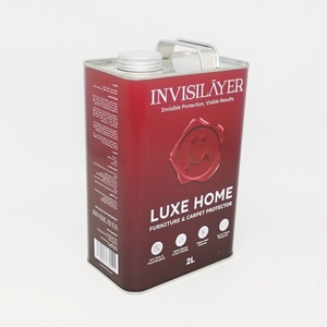 Boîte rectangulaire en fer blanc avec poignée et bouchon à vis, capacité 2L, pour emballage de peinture/produits chimiques, couleur personnalisée, logo OEM, flexographie - Product Image 3