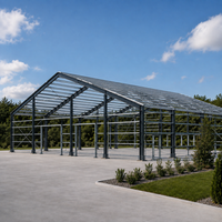 Almacén de Acero Prefabricado para Comercio Electrónico, Centro de Distribución, Almacenamiento, Logística, Edificio con Techo Solar