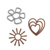 Tapis isolants en silicone creux de forme irrégulière, résistants aux hautes températures et anti-brûlure, en stock