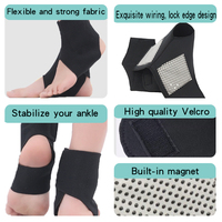 Attelle de cheville auto-chauffante avec coussinets magnétiques, protection de compression sportive pour le soulagement des articulations