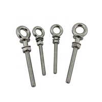 Écrou à œil fileté en acier inoxydable 316 pour usage marin M10x100mm avec rondelles et écrous, accessoires de quincaillerie pour bateaux, yachts et équipements de navigation